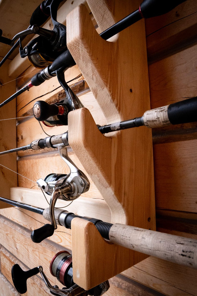 Fishing rod holder / shelf / organizer in Home Décor & Accents in Whitehorse - Image 2