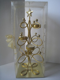 Christmas Tree Metal Tea Candle Holder