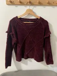 Chenille Sweater Chandail en fil chenille