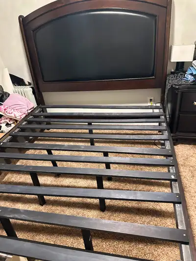 Queen bed frame, View more