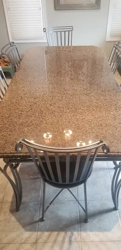 Granite Dining Table and Chairs, View more