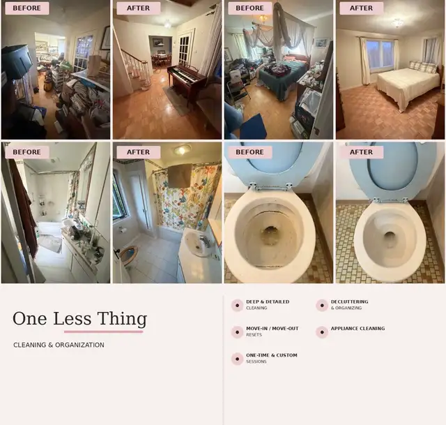 Cleaning, Decluttering & Home Organization | One Less Thing