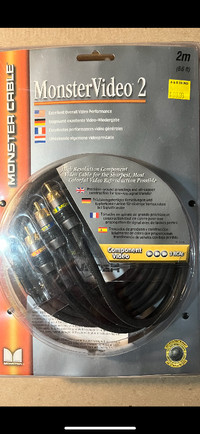Monster Cable Monster Video 2 component video cable new