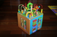 Busy Zoo Wooden Activity Cube