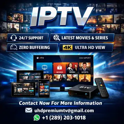 Uninterrupted I.P.T.V with latest content , View more