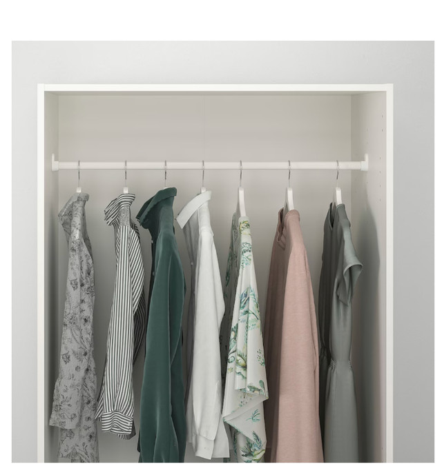 White Wardrobe Closet (IKEA) in Dressers & Wardrobes in Delta/Surrey/Langley - Image 3