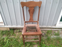 Antique Solid Oak Chair