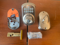 BRAND NEW SCHLAGE SATIN NICKEL ELECTRONIC DEADBOLT