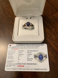 Blue Sapphire & multi Sapphire ring