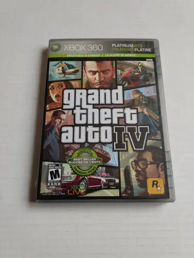 GTA4 GRAND THEFT AUTO FOUR GTA IV FOR XBOX 360 MINT CONDITION, View more