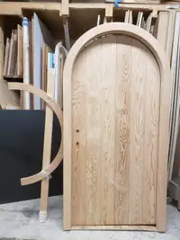 Solid Wood Rustic Interior Half Round Door