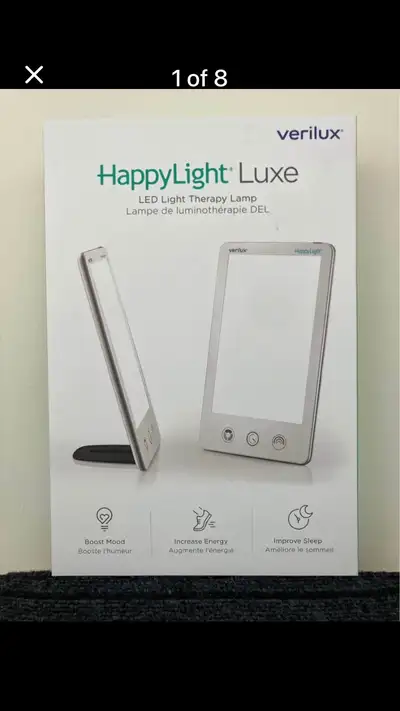 Verilux HappyLight “Luxe” LED light therapy lamp, View more