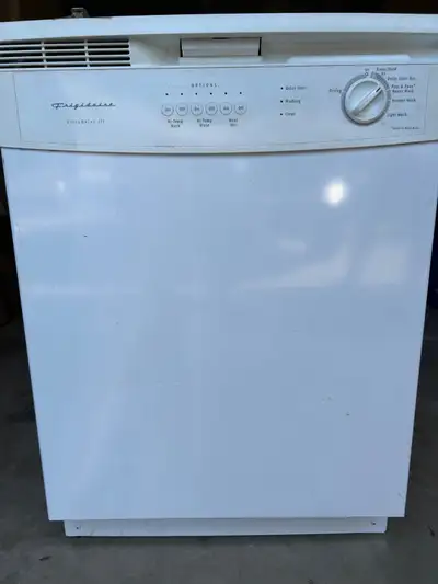 Built-in white Frigidaire dishwasher. Will deliver within Kingston area.