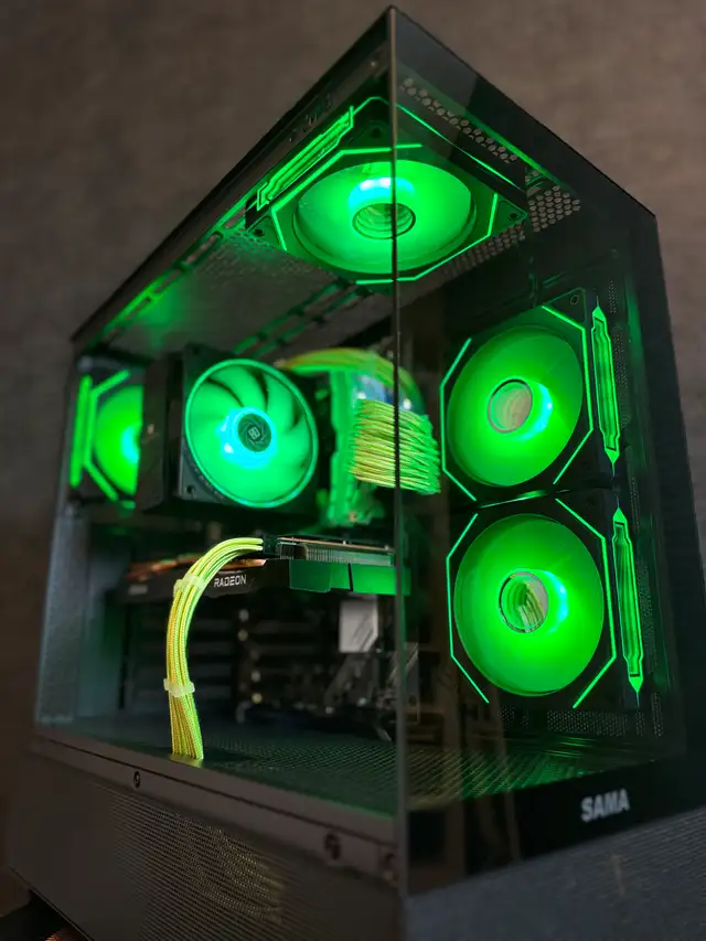 Emerald Gaming PC | 6700XT 12 GB I 5% Student Discount in Desktop Computers in Windsor Region - Image 2