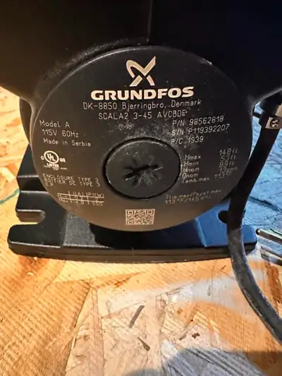 Grundfos SCALA2  booster pump, View more