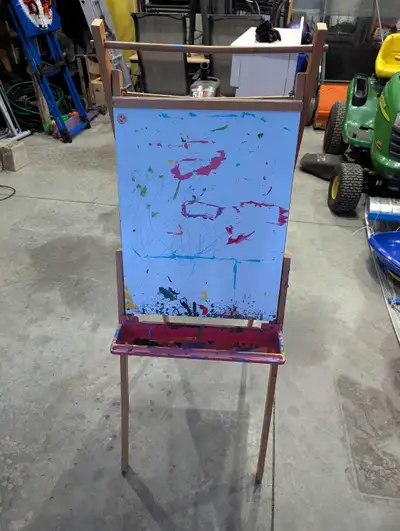 Well used but absolutely functional painting easel. Perfect for kids. From a smoke free home. If the...