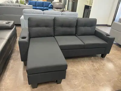 3 Fabric Sectional Sofa with Chaise Lounge Buy Now , View more