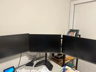 computer Monitors x3, View more