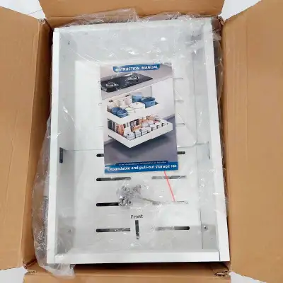 Pull out and expandable metal cabinet drawer, View more