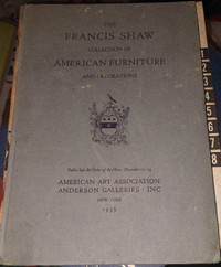1935 Francis Shaw American Furniture Catalog Book