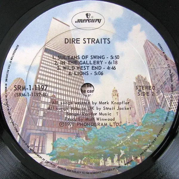 Dire Straits 1978 debut record album vinyl LP original pressing in CDs, DVDs & Blu-ray in Markham / York Region - Image 5