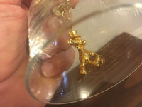 Vintage Classic Elegant Gold MICKEY MOUSE Crystal BELL Wonderful