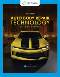 Auto Body Repair Technology 7th Ed Duffy 9780357139790