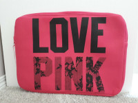 Victoria Secret Hot Pink Laptop zippered cover NOW $5