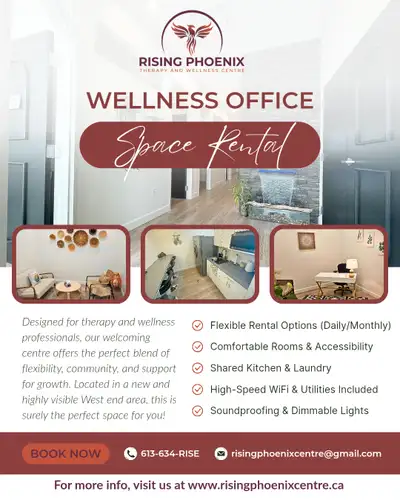 • O F F I C E S P A C E F O R L E A S E • Calling all wellness professionals! Looking for a beautifu...