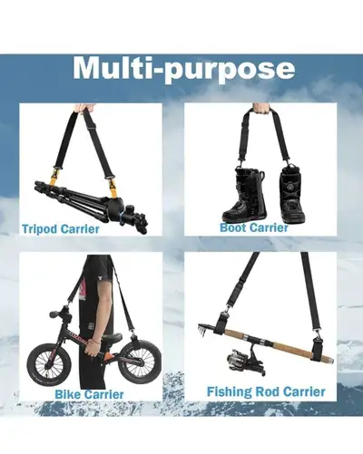 Brand New Ski, Snowboard Pole, Ski Boot Carrier Straps., View more