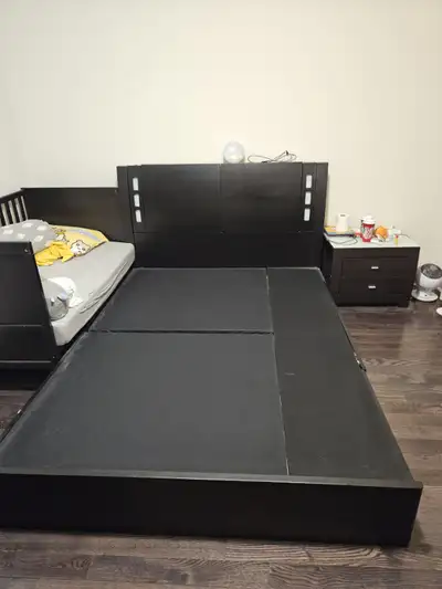 Queen Bed Frame with Storage, View more