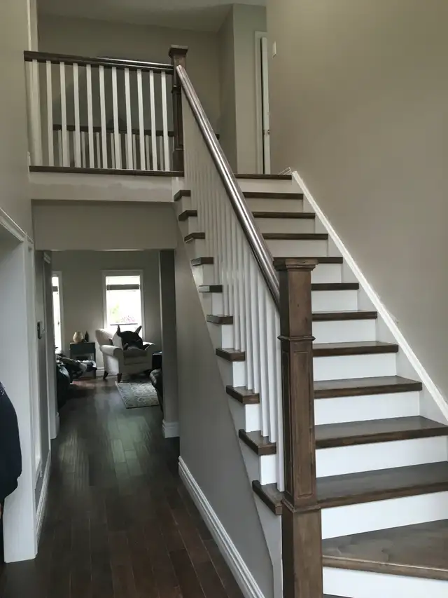 Stair Railing and Floor in Flooring in Oshawa / Durham Region - Image 8
