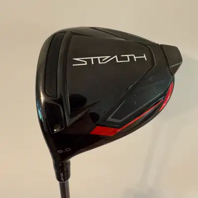 Club: TaylorMade Stealth 9 Degree Driver left handed Shaft: Matrix Ozik Black Tie 70M Extra Stiff Fl...