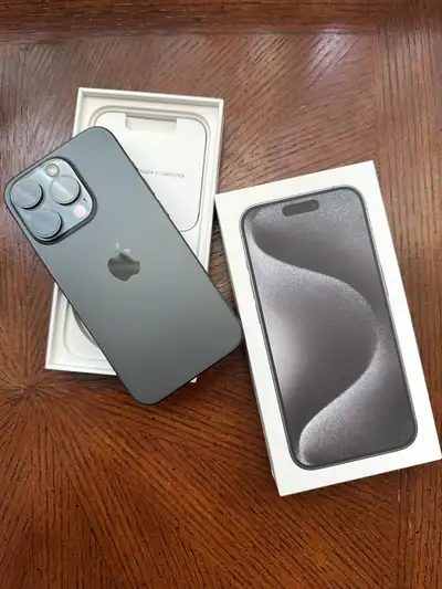 Like New iPhone 15 Pro Max 256GB | 87% Battery | Black Titanium, View more