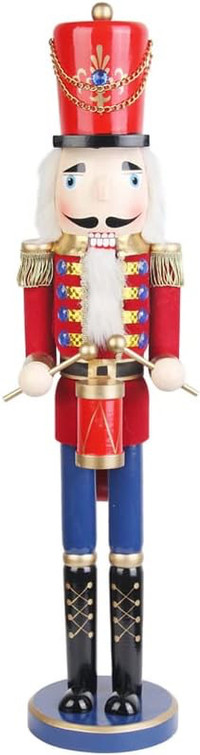 18 Inch Red Nutcracker Drummer Soldier