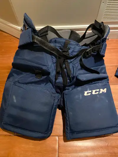 Goalie Pants Blue Junior CCM or Youth Large McKinney, View more