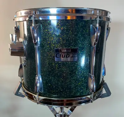 Yamaha 12" Club Custom Tom Drum Midnight Green Confetti TT712, View more