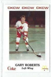 GARY ROBERTS .... 1986-87 Moncton Golden Flames .... PRE-ROOKIE