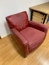 FREE club chair - need work but great bones and very comfy