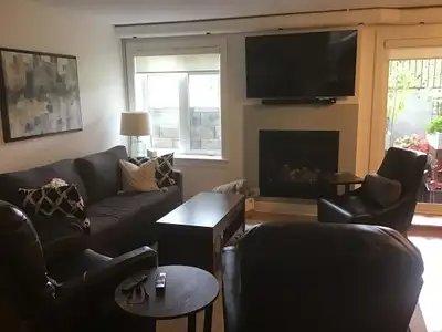 Fully Furnished short term rental, 2 bdr, 2 full baths, one parking spot, ensuite laundry and firepl...