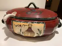 Soup Tureen/Serving Dish with Ladle and Lid