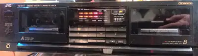 JVC Stereo Double Cassette Deck Player, View more