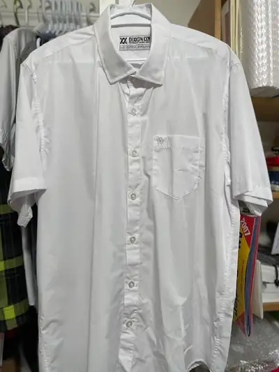 DIXXON PERFORMANCE BAMBOO S/S WHITE SHIRT, SIZE XL, LIKE NEW, View more