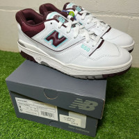 New Balance 550 Burgundy/Cyan - Size 7 / 8 / 9.5