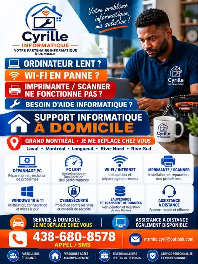 Dépannage informatique à domicile, View more