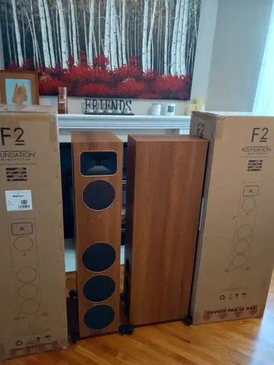 Brand New Martin Logan F2 Floor Standing Speakers. Features: Three 6/12 inch drivers, 5/12 inch mid-...