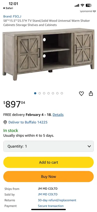 TV console in excellent condition , View more