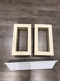 Wooden Shelf and Shadow Boxes