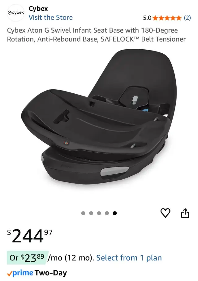 Cybex Aton G Swivel Infant Seat Base in Strollers, Carriers & Car Seats in Gatineau - Image 7