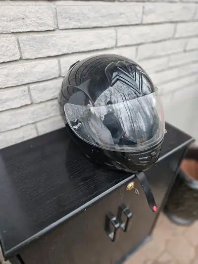 Casque de moto" Onix" (DOT), avec visière pour adulte. Comme neuf. Grandeur: XLarge.